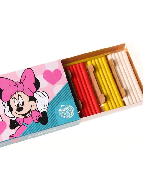 Пластилин 6 цветов 90 г «Минни», Минни Маус