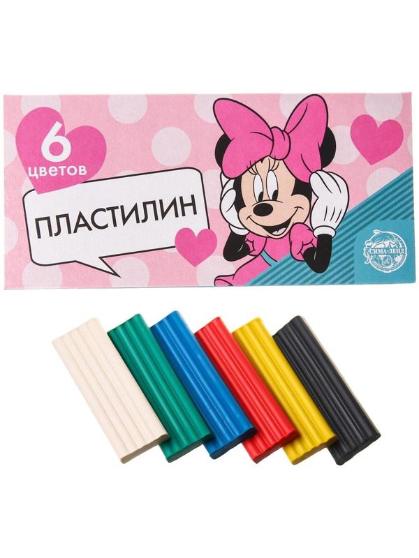 Пластилин 6 цветов 90 г «Минни», Минни Маус