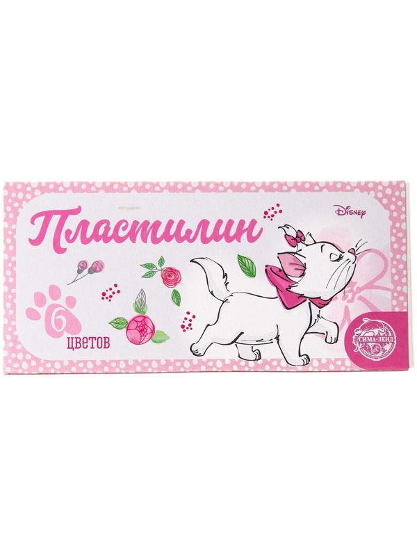 Пластилин 6 цветов 90 г «Мари», Коты-аристократы