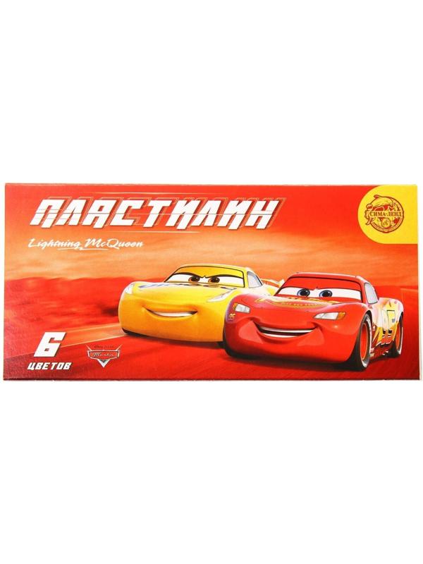 Пластилин 6 цветов 90 г «Чемпион», Тачки