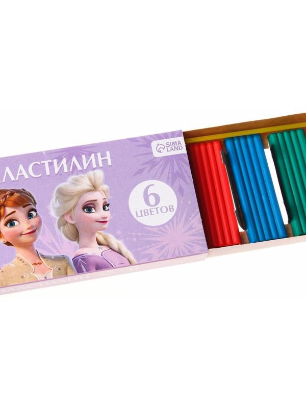 Пластилин 6 цветов 90 г, Холодное сердце