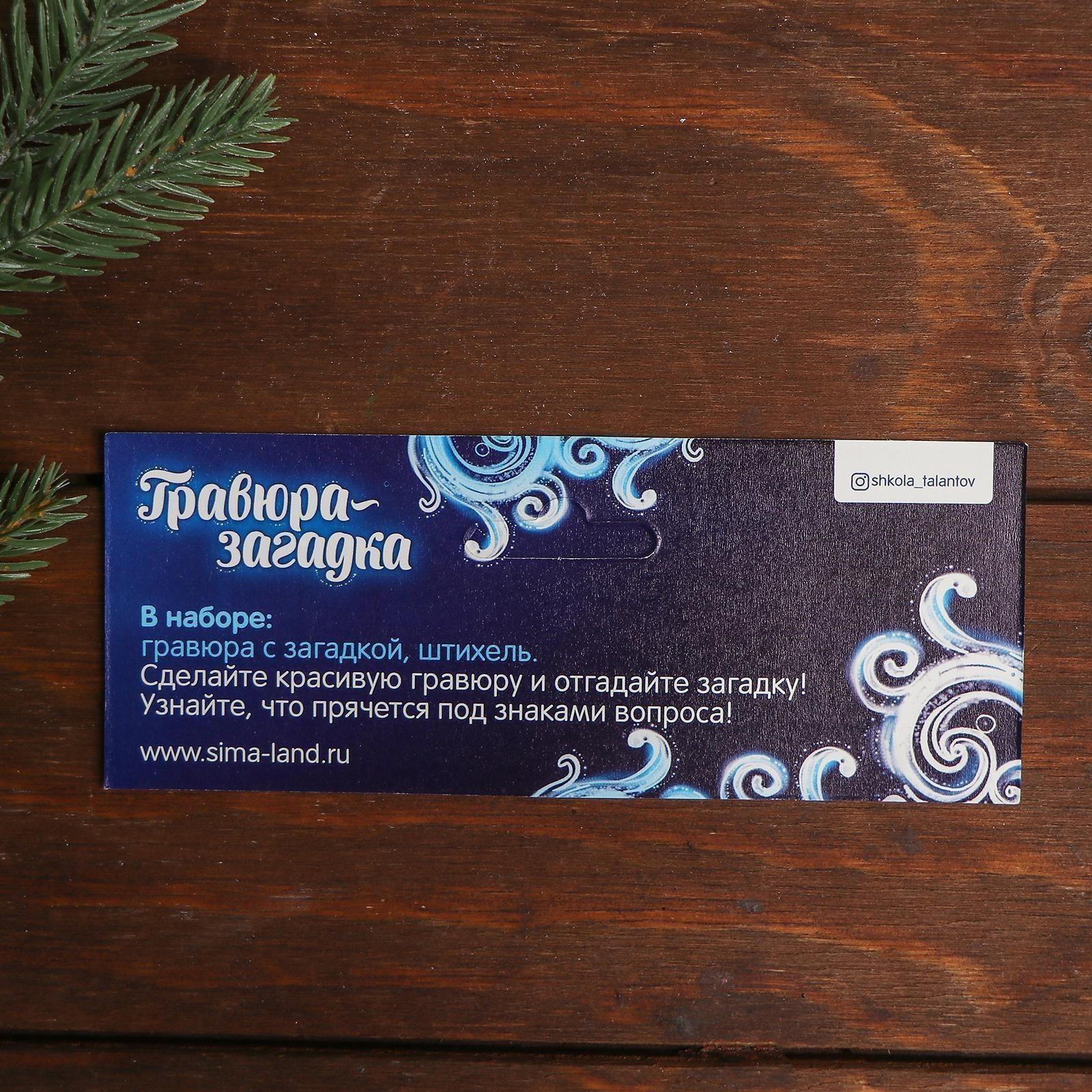 Набор для кулинарного творчества и гравюра-загадка «Зимняя сказка»