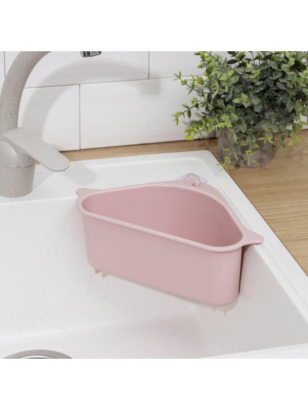 Держатель на раковину для кухонных мелочей, 26×14×9 см, цвет МИКС