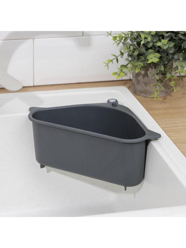 Держатель на раковину для кухонных мелочей, 26×14×9 см, цвет МИКС