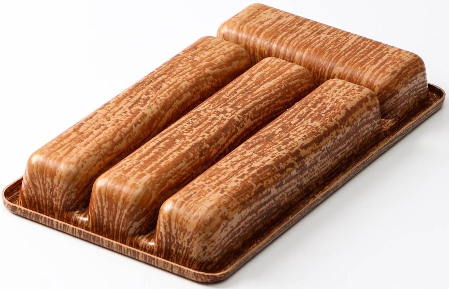 Лоток для столовых приборов 4 отделения 36х20х5 см 