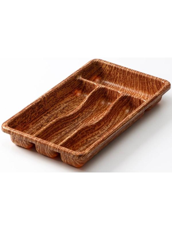 Лоток для столовых приборов 4 отделения 36х20х5 см 