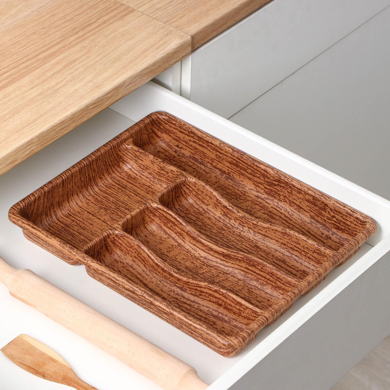 Лоток для столовых приборов 5 отделений 36х29х5 см 