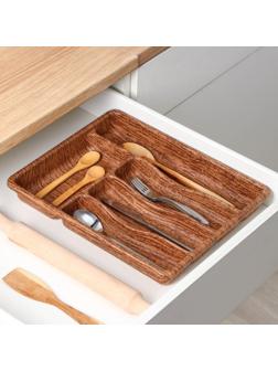 Лоток для столовых приборов 5 отделений 36х29х5 см 