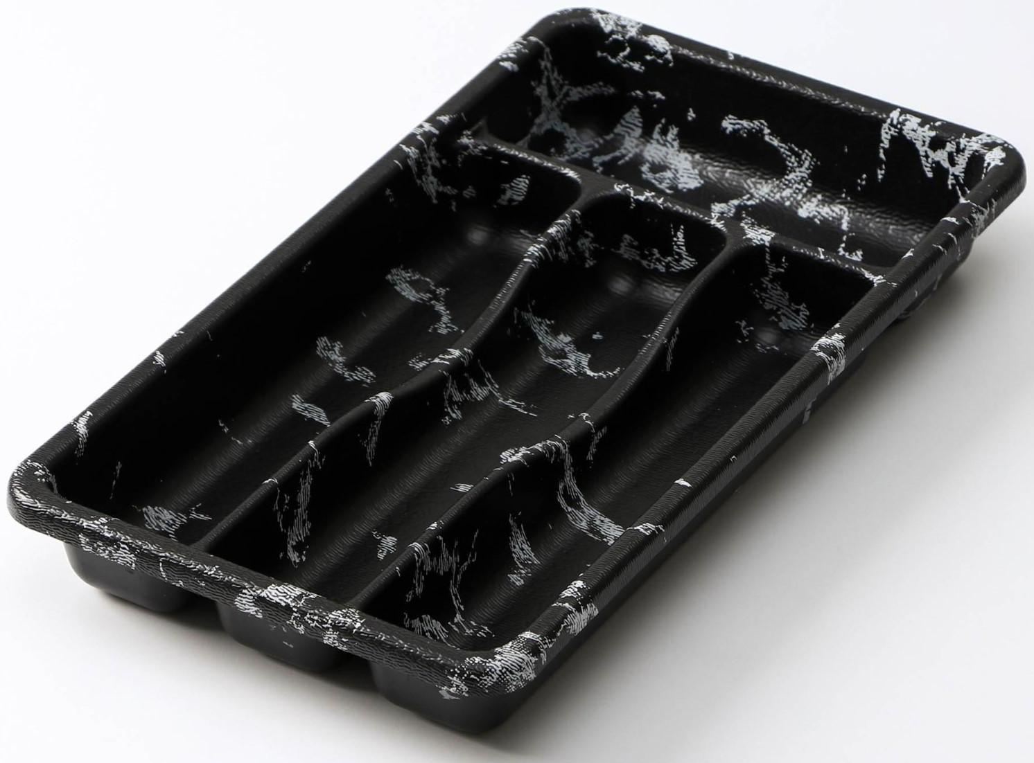 Лоток для столовых приборов 4 отделения 36х20х5 см 