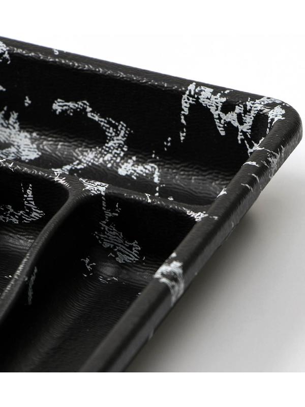 Лоток для столовых приборов 4 отделения 36х20х5 см 