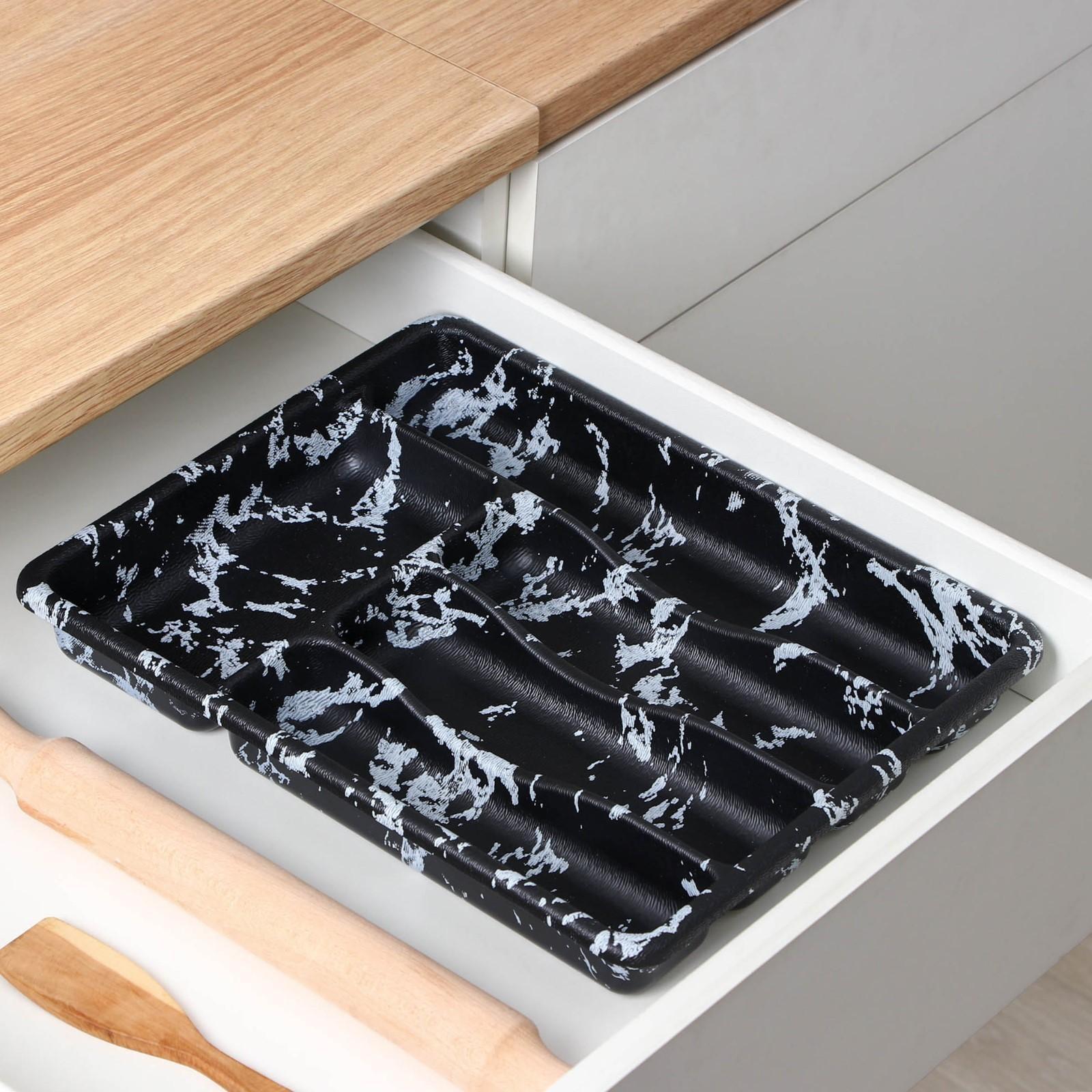 Лоток для столовых приборов 5 отделений 36х29х5 см 