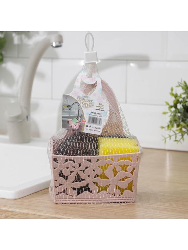 Подставка для губки «Гармония», 13×18×6 см, цвет белый