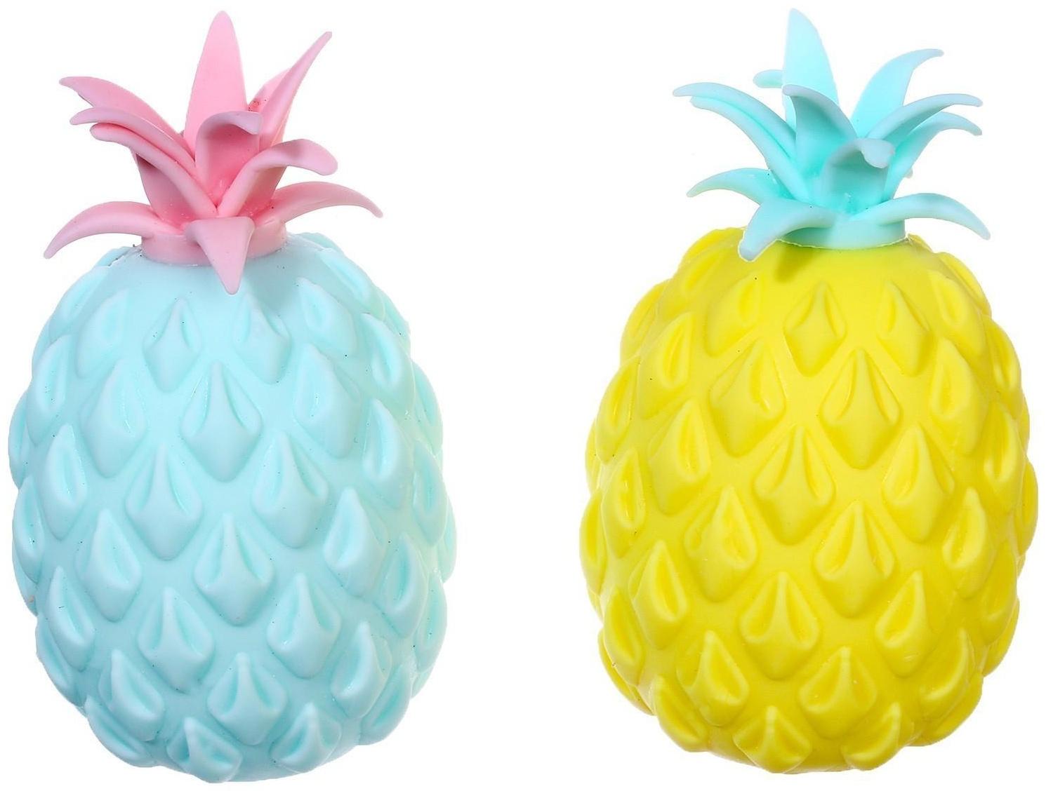 Мялка «Ананас» с пастой, цвета МИКС