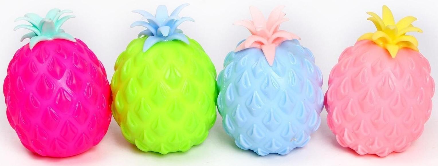 Мялка «Ананас» с пастой, цвета МИКС