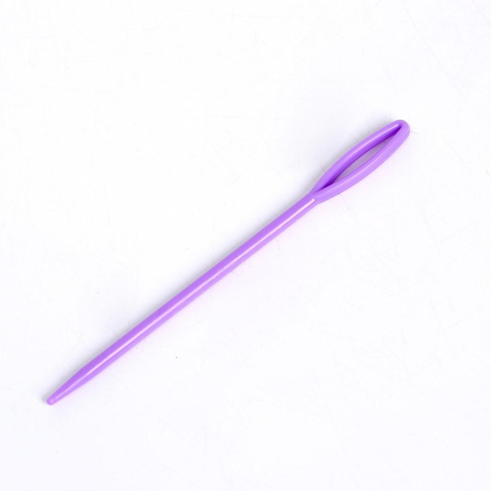 Игла пластиковая, набор 20 шт., размер 1 шт. — 5 см, цвета МИКС