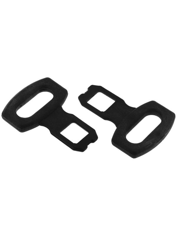 Заглушка ремня безопасности LION, пластик, черный, набор 2 шт