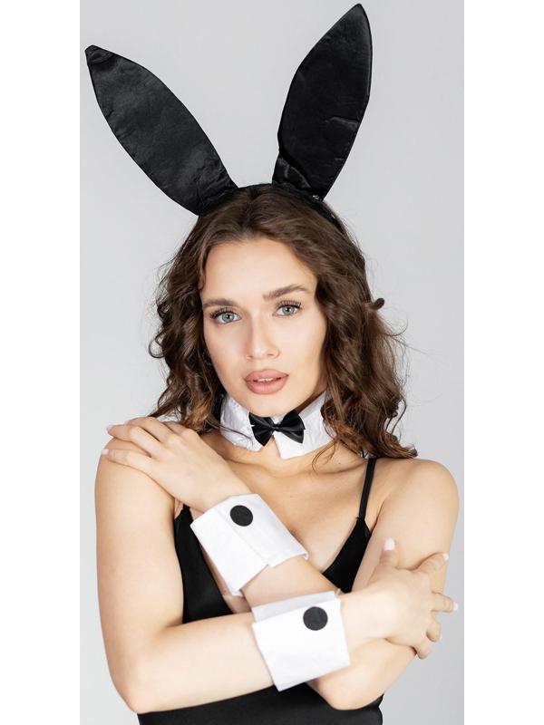Карнавальный набор «Послушная зайка» (ушки+ чокер+ аксессуар на запястье)