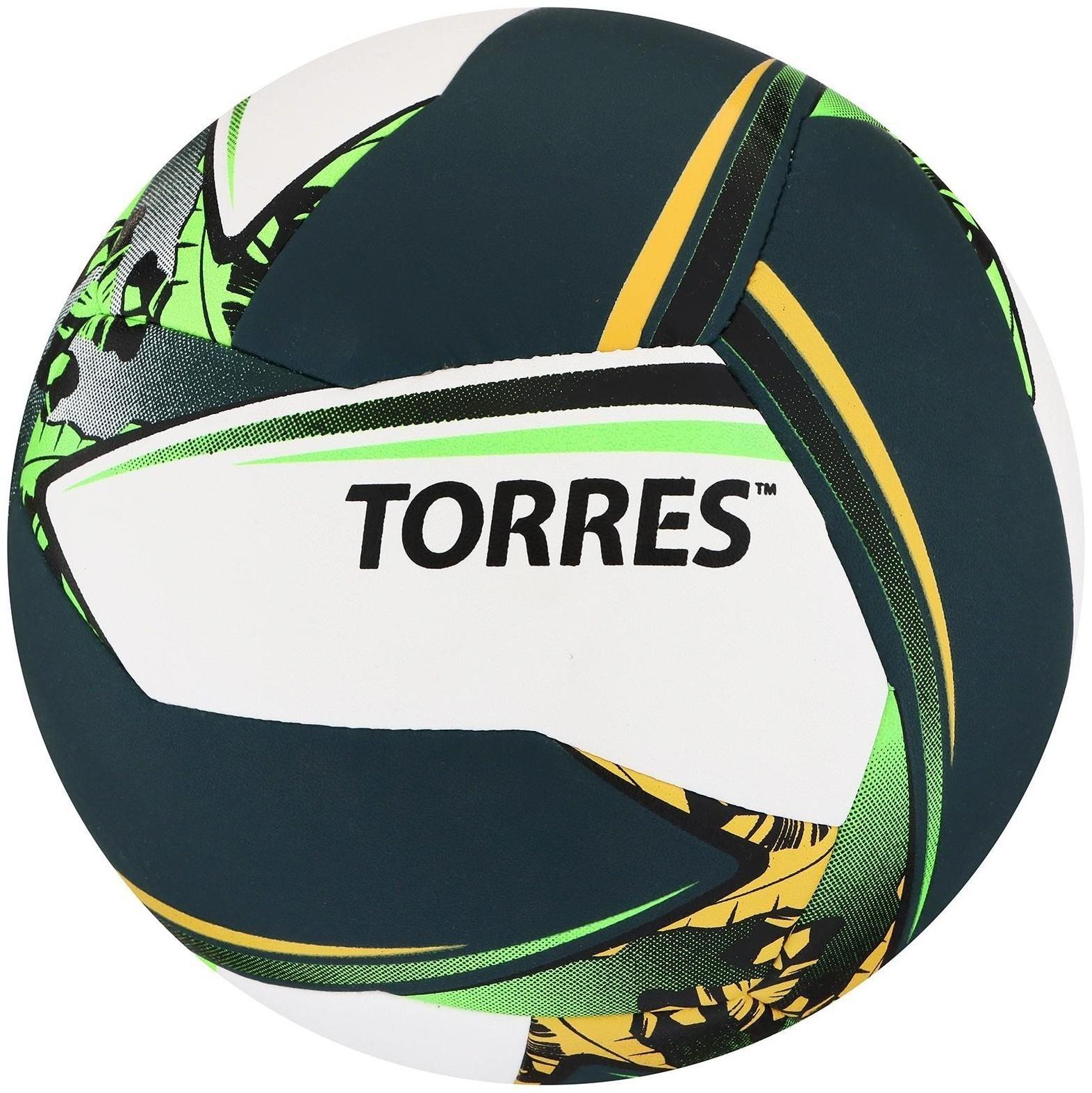 Мяч волейбольный TORRES Save, PU, гибридная сшивка, 12 панелей, размер 5