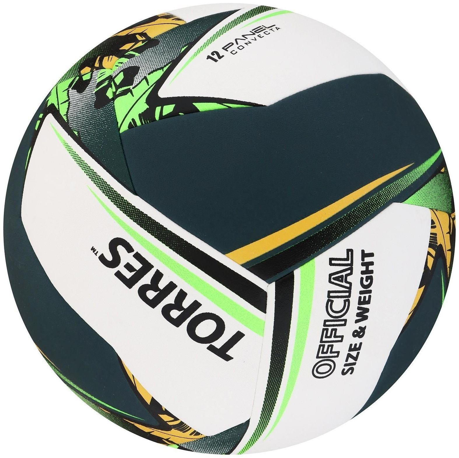 Мяч волейбольный TORRES Save, PU, гибридная сшивка, 12 панелей, размер 5