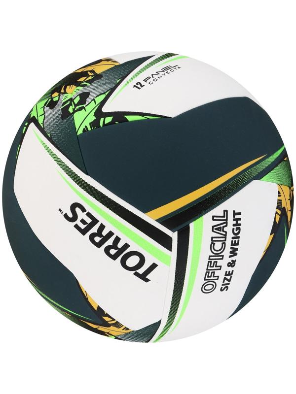 Мяч волейбольный TORRES Save, PU, гибридная сшивка, 12 панелей, размер 5