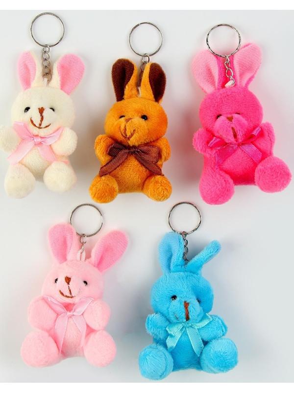 Мягкая игрушка «Кролик» на подвесе, 7 см, цвета МИКС