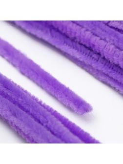 Проволока с ворсом для поделок и декора набор 50 шт., размер 1 шт. 30 × 0,6 см, цвет сиреневый