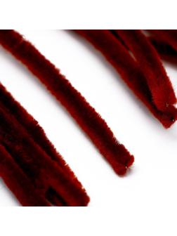 Проволока с ворсом для поделок и декора набор 50 шт., размер 1 шт. 30 × 0,6 см, цвет коричневый