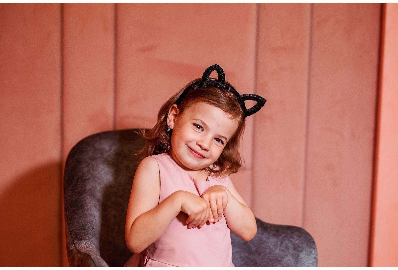 Карнавальный ободок «Кошечка», с пайетками