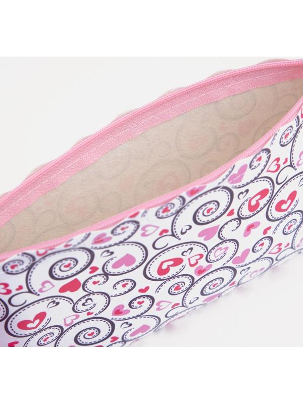 Косметичка на молнии, цвет розовый