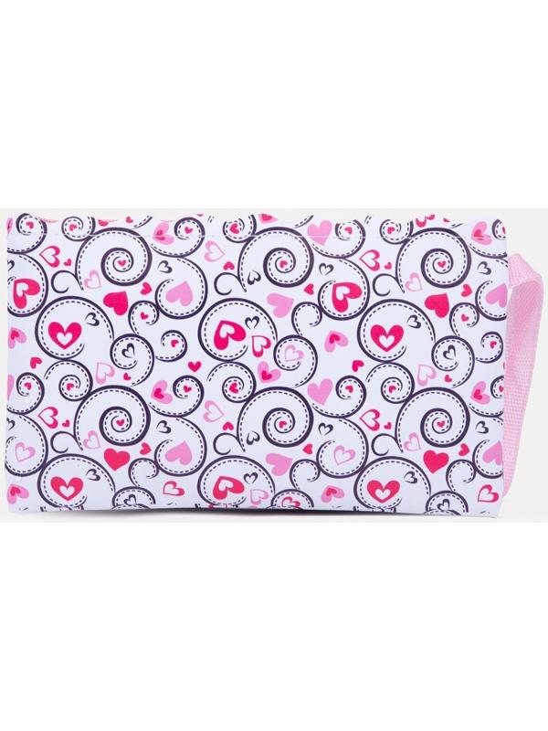 Косметичка на молнии, цвет розовый