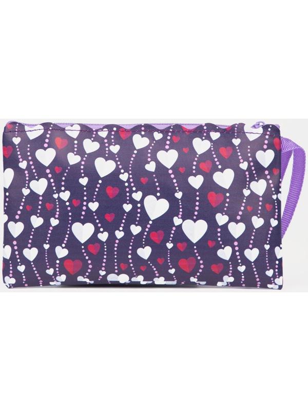 Косметичка на молнии, цвет фиолетовый