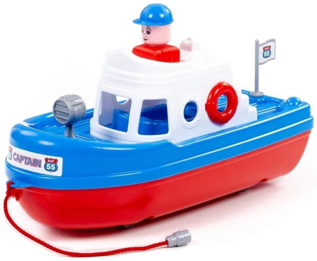 Катер «Спасатель», цвет бело-синий