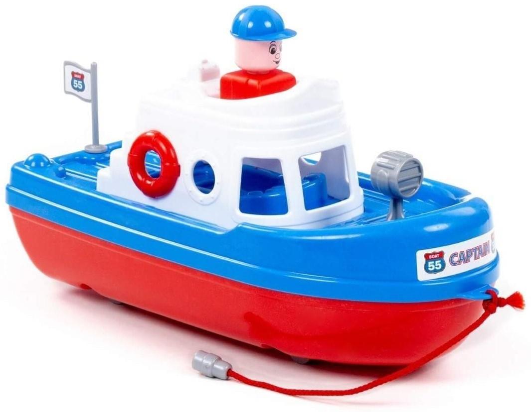 Катер «Спасатель», цвет бело-синий