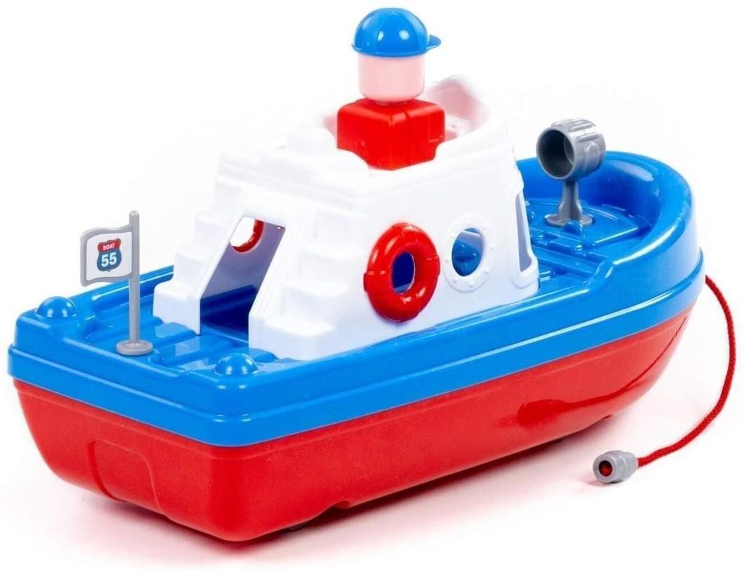 Катер «Спасатель», цвет бело-синий