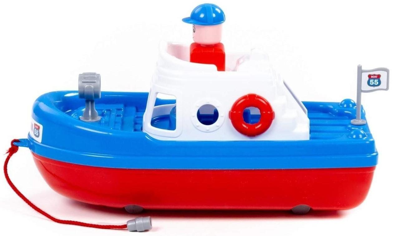 Катер «Спасатель», цвет бело-синий