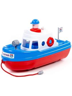 Катер «Спасатель», цвет бело-синий