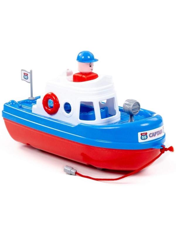 Катер «Спасатель», цвет бело-синий