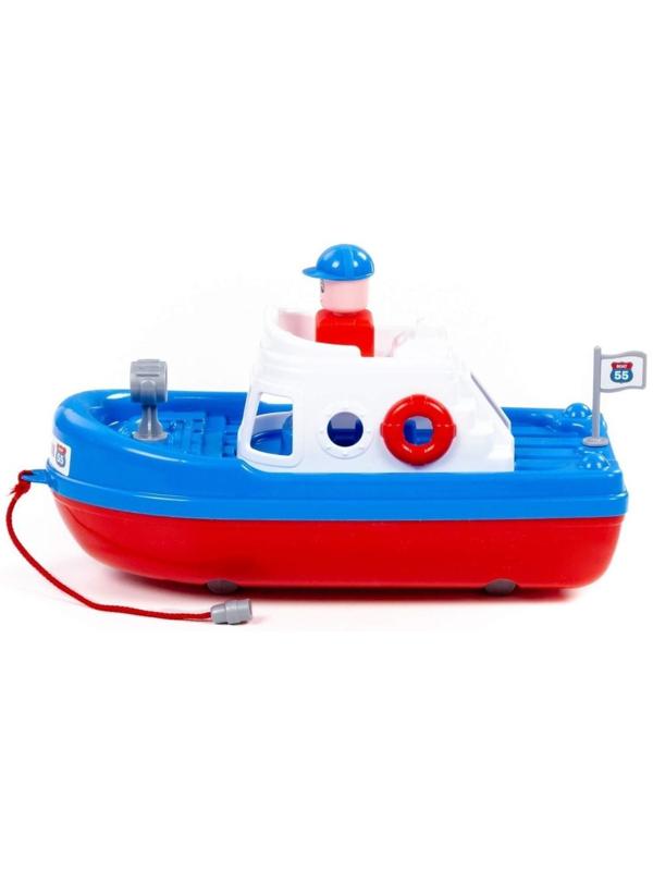 Катер «Спасатель», цвет бело-синий