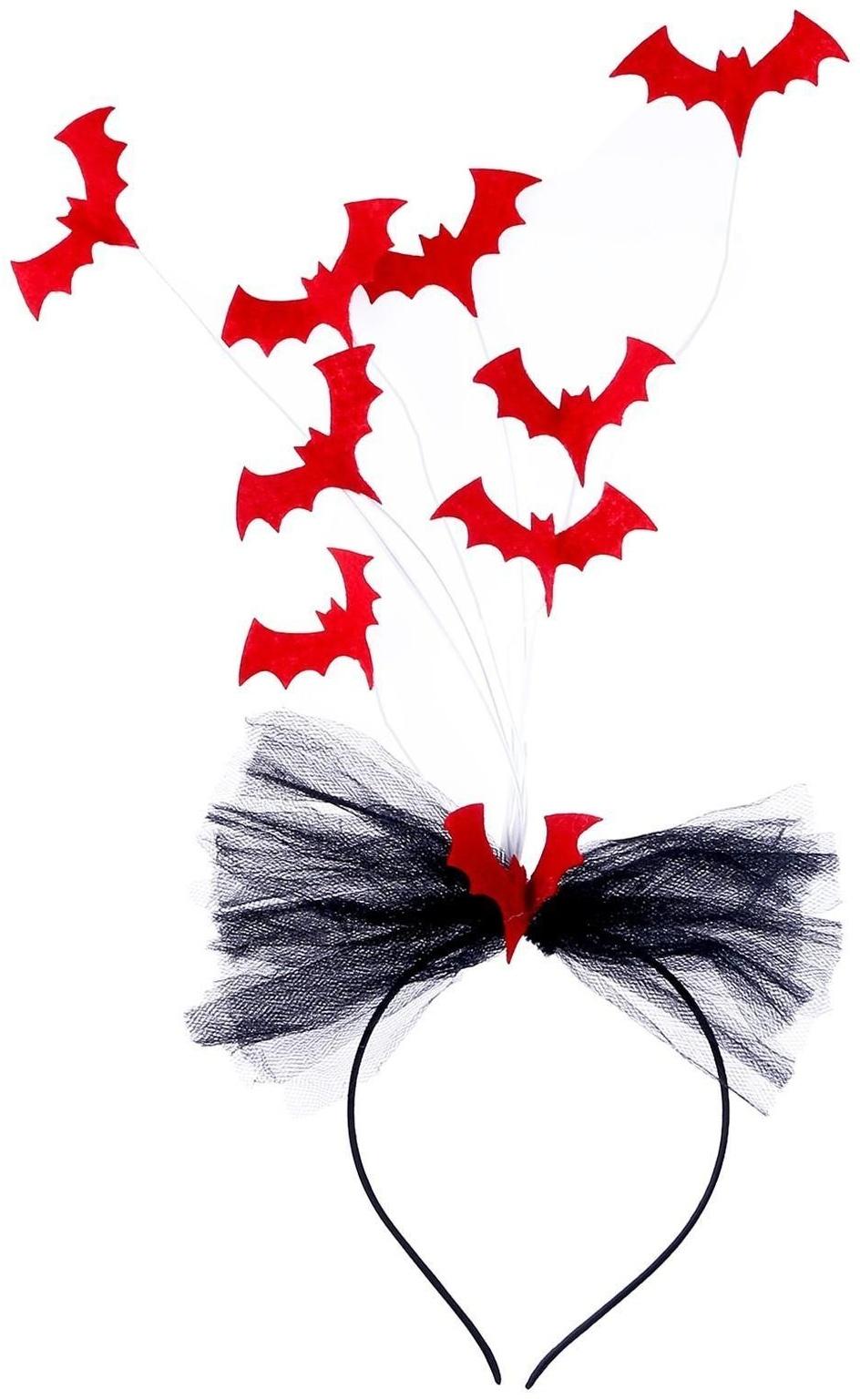 Карнавальный ободок «Летучая мышь», цвета МИКС