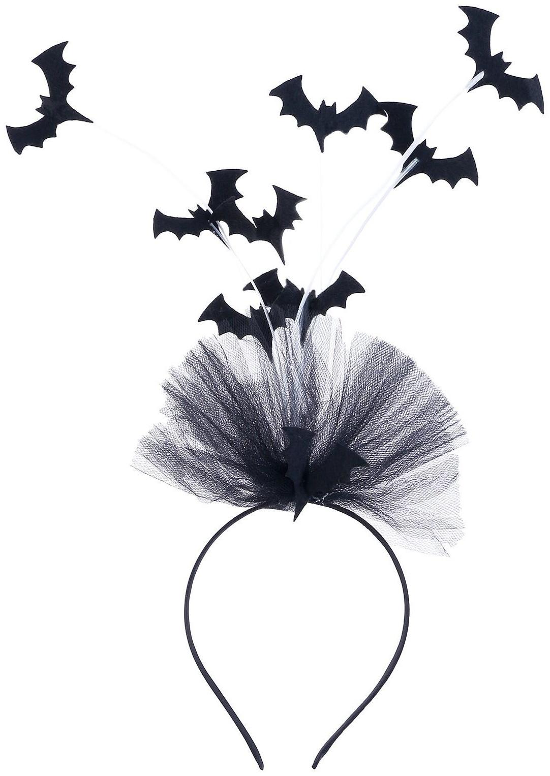 Карнавальный ободок «Летучая мышь», цвета МИКС