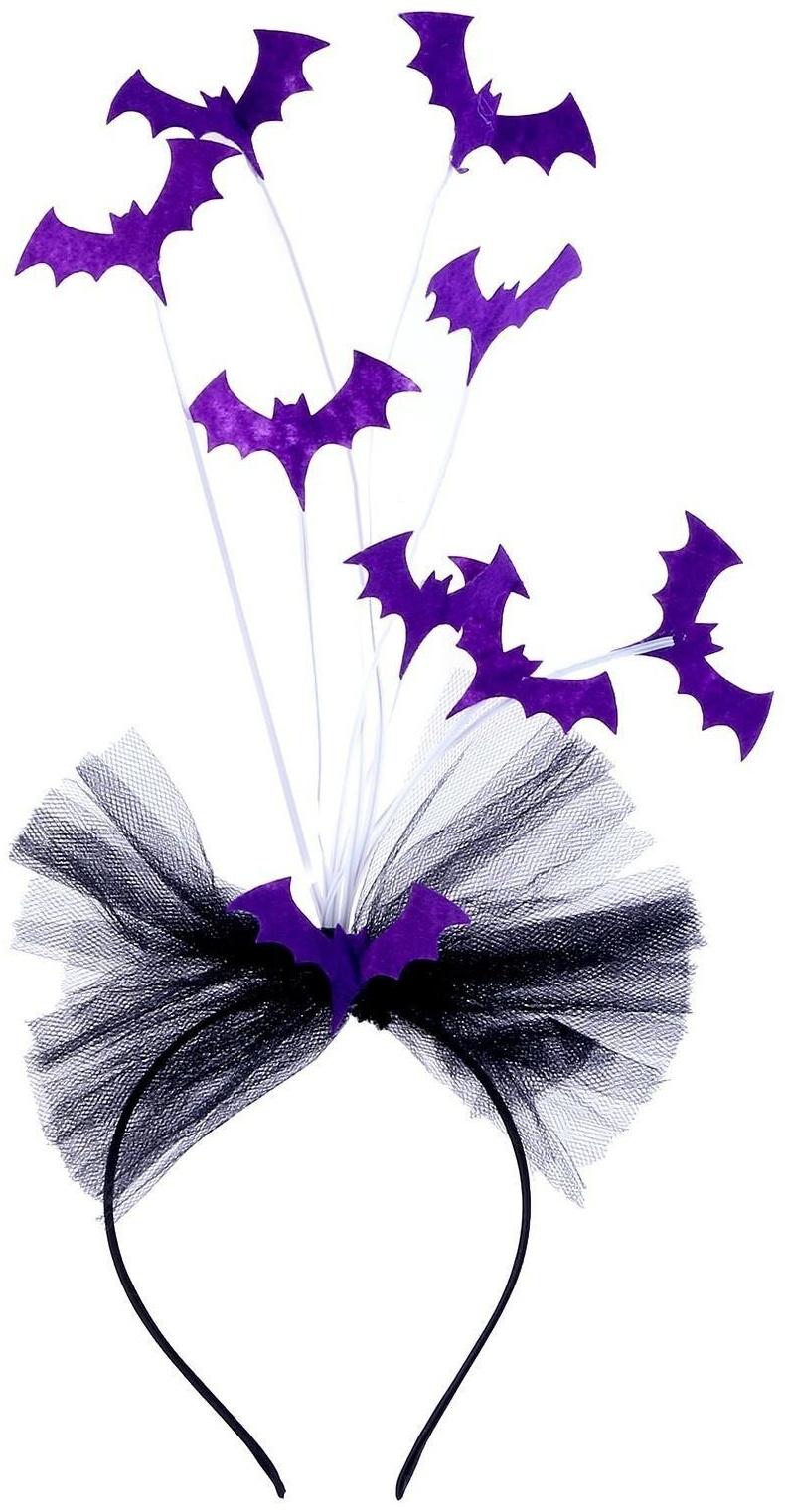 Карнавальный ободок «Летучая мышь», цвета МИКС