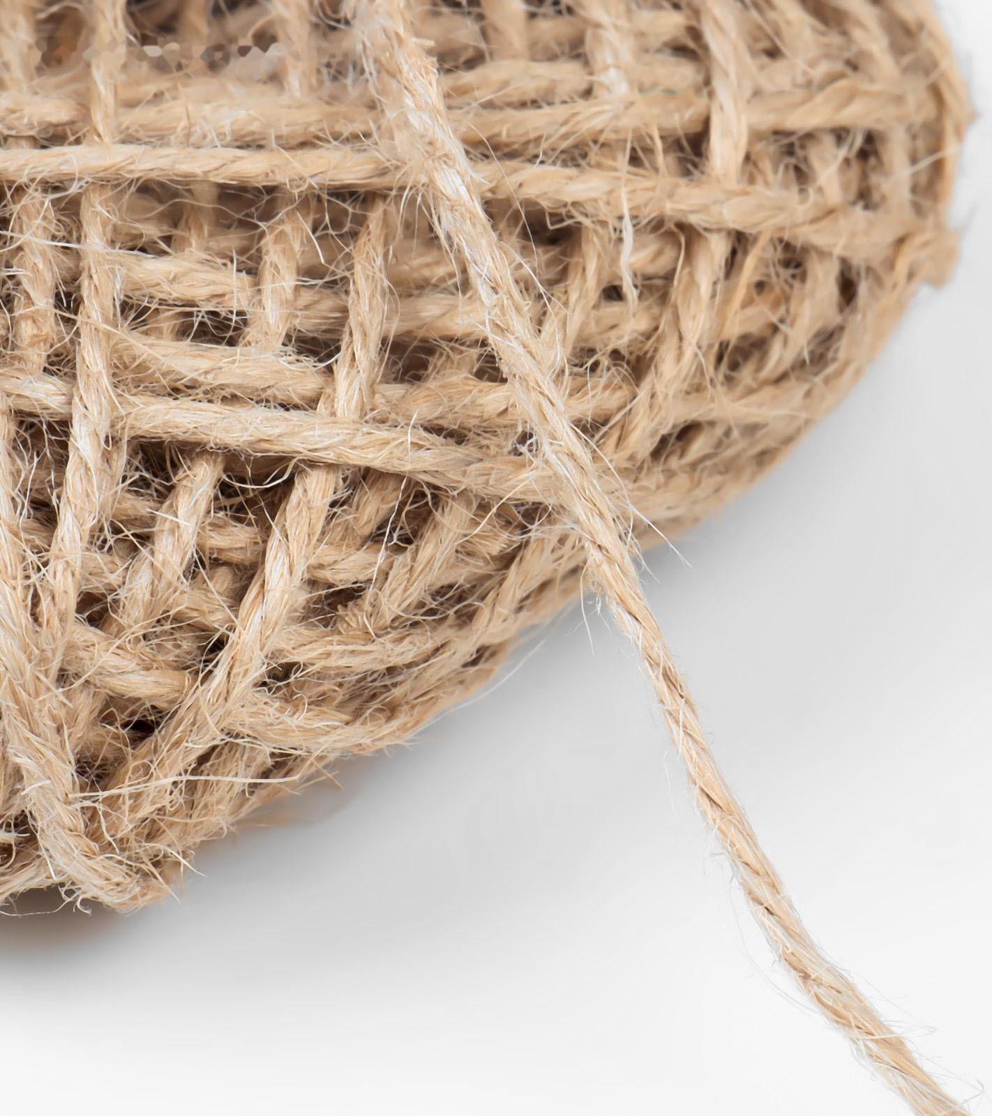 Нить для плетения, джут, d = 1,5-2 мм, 10 ± 0,5 м