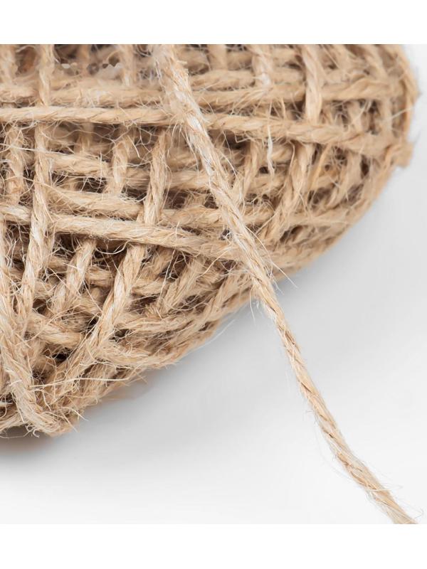 Нить для плетения, джут, d = 1,5-2 мм, 10 ± 0,5 м