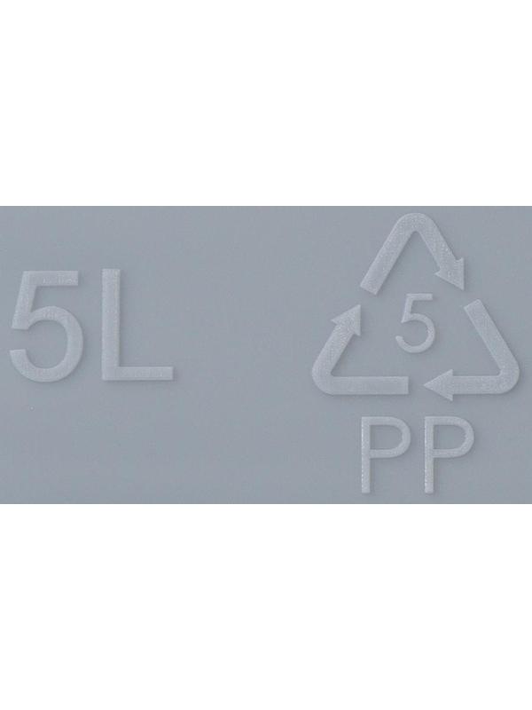 Кашпо для цветов со вставкой Laurel, 5 л, 35,4×15,2×15 см, цвет серый