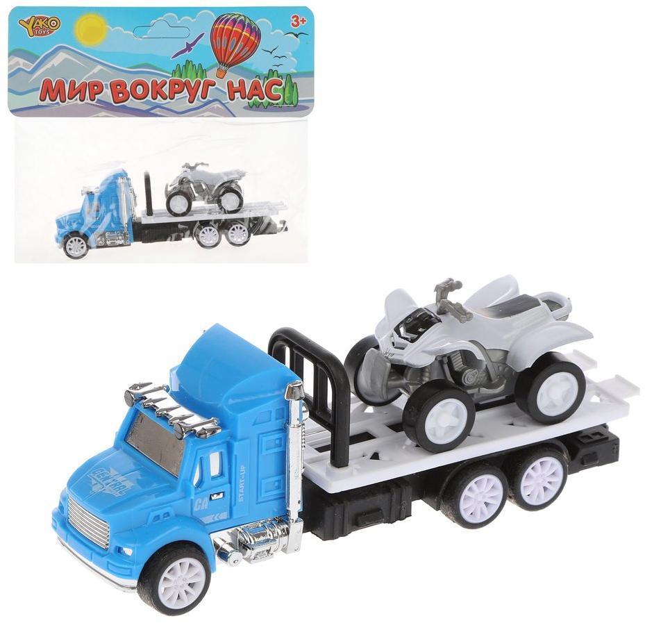 Игр.набор Автовоз, в комплекте: машина инерц., квадроцикл без механизма,
пакет, в ассортименте