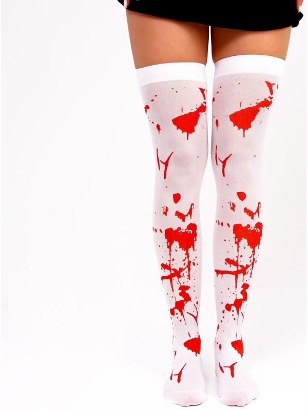 Карнавальный аксессуар- чулки «Кровь»