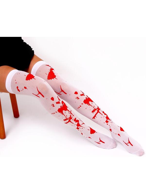 Карнавальный аксессуар- чулки «Кровь»