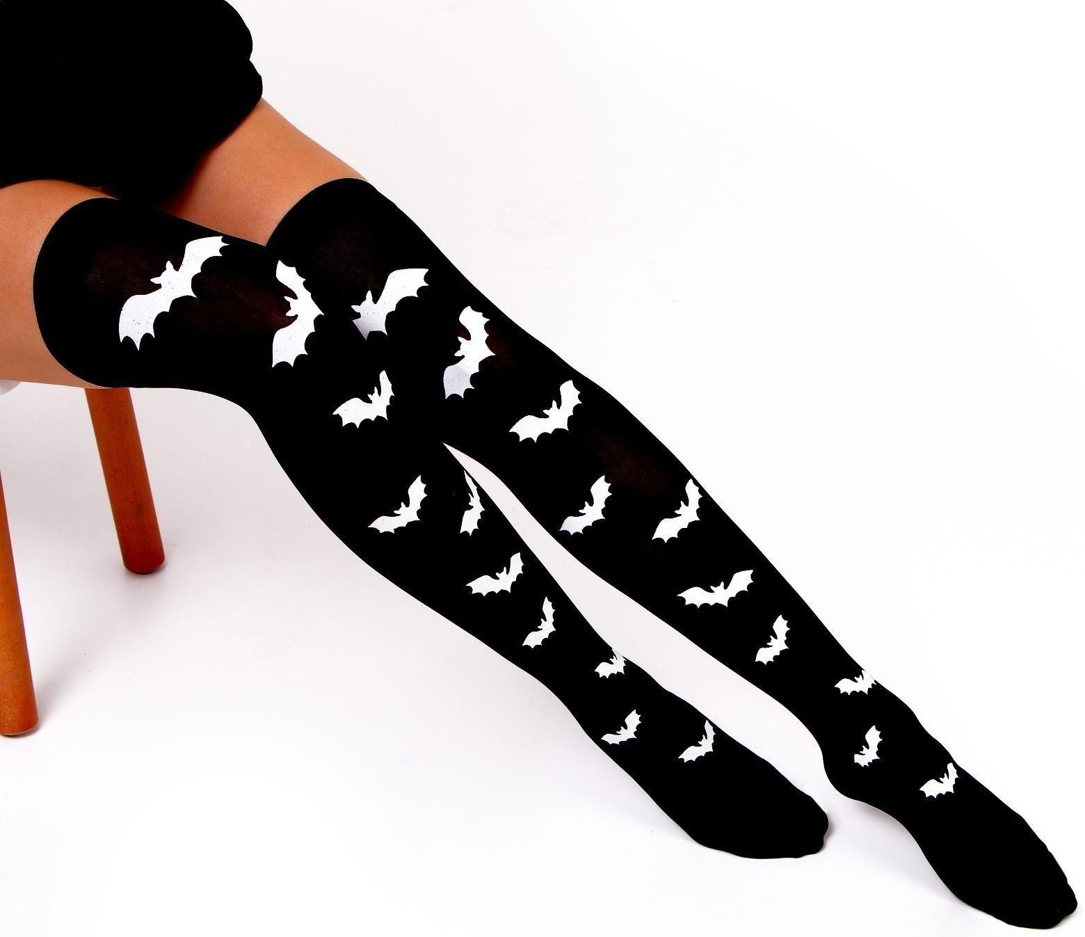 Карнавальный аксессуар- чулки «Летучие мышки»