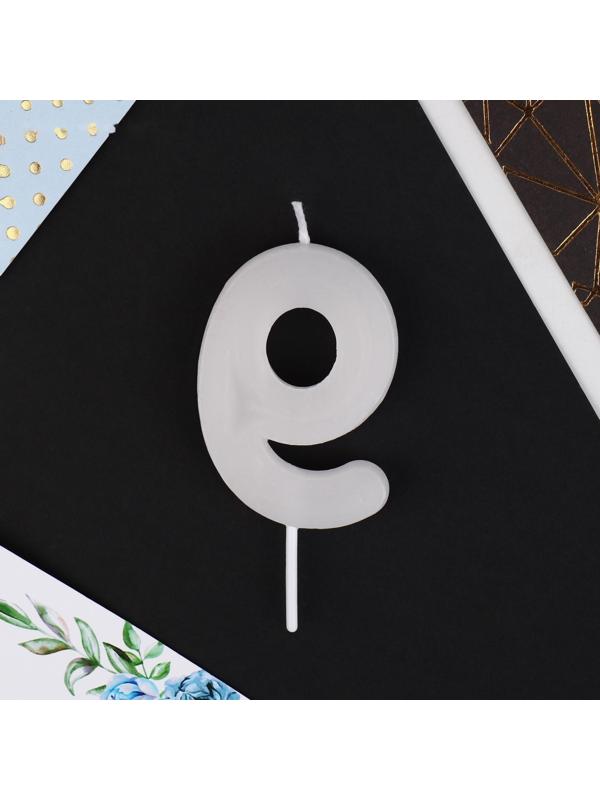 Свеча-цифра в торт «9», мрамор