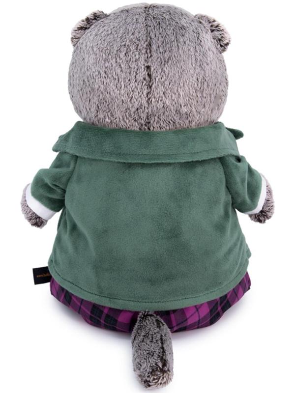 Мягкая игрушка «Басик в зеленом бархатном пиджаке», 19 см